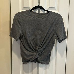 Lululemon grey crescent tee size 6
